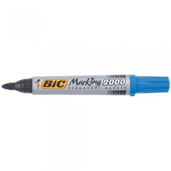 Marcador permanente punta redonda 1,7 mm. azul Marking 2000 Bic