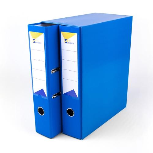 Módulo 2 archivadores folio 2 anillas 65 mm azul Ofiexperts