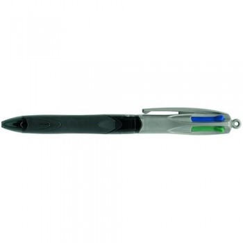 Bolígrafo multifunción 4 colores punta 1mm con grip Bic