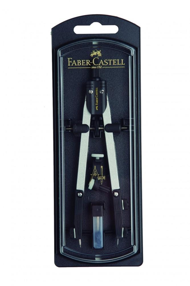 Compás bigotera de ajuste rápido con adaptador Faber Castell