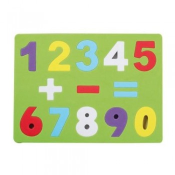 Puzzle goma EVA números y signos 19x26x0,7 cm Smart
