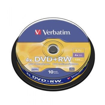 DVD +RW 4.7GB 4X BOBINA 10 UN. ADVANCED SRL VERBATIM