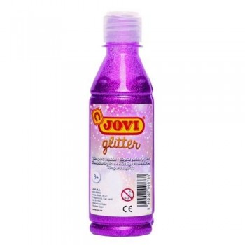Témpera purpurina botella 250 ml. Rosa Jovi Glitter