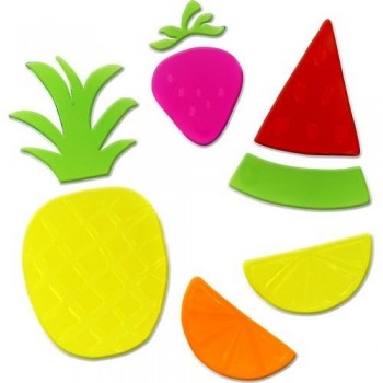 Figuras gel decorativas Frutas Fixo Kids