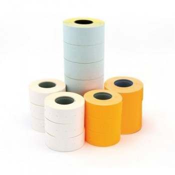 Etiquetas removibles blancas en rollo para máquina etiquetadora 6 rollos 1000 etiq. 26X16 Apli
