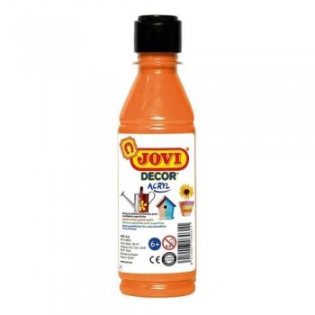 Pintura multisuperficie botella 250 ml. color Naranja JOVIDECOR