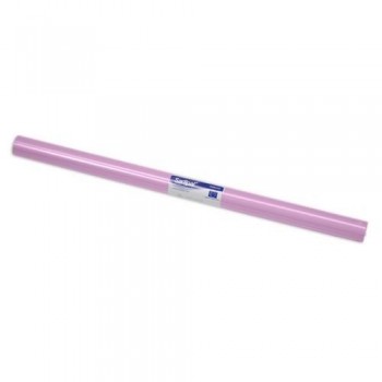 Papel charol 0,50x16,25m. 65gr. rollo semiperforad rosa