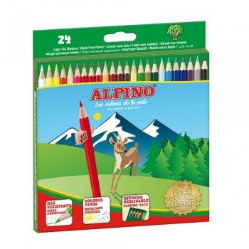 Lápiz color estuche 24 un. surtidos Alpino Classic