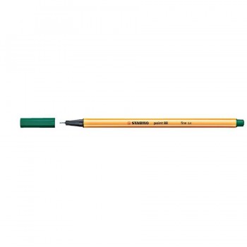 ROTULADOR POINT 88 0,4MM VERDE PINO STABILO