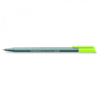 ROTULADOR TRIPLUS FINELINER 334 VERDE LIMA STAEDTLER