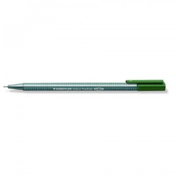 ROTULADOR TRIPLUS FINELINER 334 VERDE OSCURO STAEDTLER