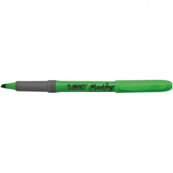 Marcador fluorescente punta biselada 1,6-3,4mm. Highlighter Grip azul Bic