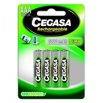 PILAS RECARGABLES HR03-AAA 1000 MAH BLISTER 2DS QCONNECT