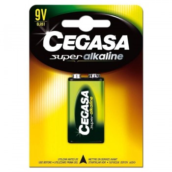 PILAS CEGASA SUPER ALCALINAS 6LR61-9V BLISTER 1 UD