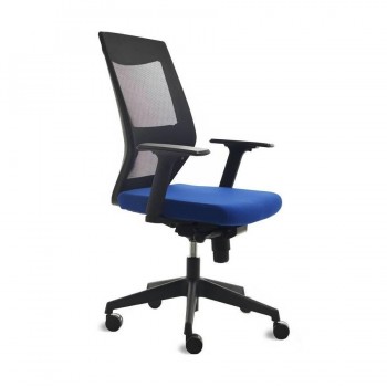 SILLA OFICINA RD908 AZUL BRAZOS ROCADA