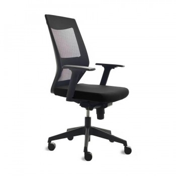 SILLA OFICINA RD908 NEGRA BRAZOS ROCADA