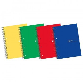 CUADERNO MICROP A4 120H + 40 H 63GR C/5 TAPA EXTRADURA ENRI