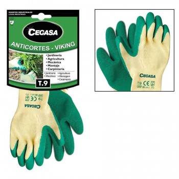 GUANTES DE TRABAJO LATEX ALGODON CEGASA