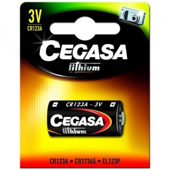 PILAS BLISTER 1 PILA DE LITIO CEGASA CR123A-3V