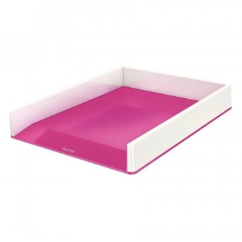 BANDEJA APILABLE WOW DUAL FUCSIA/BLANCO LEITZ