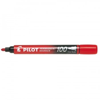 ROTULADOR PERMANENTE PUNTA CONICA SCA-100 ROJO PILOT