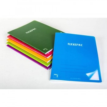 LIBRETA A4 48H. 90G CUADRO 4MM MRG T/PP FLEXIPAC PACSA