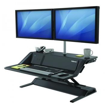 ESTACION DE TRABAJO LOTUS  DX SIT-STAND NEGRO FELLOWES