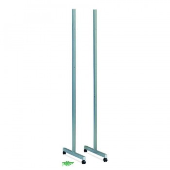 SOPORTE METALICO PARA PIZARRAS 186X60 FORMA T CON RUEDAS FAIBO