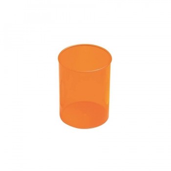 PORTALAPICES PLASTICO TRANSLUCIDO 205T NARANJA FAIBO