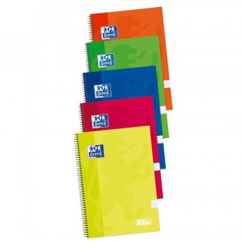 CUADERNO CUARTO 80H. 90G CUADRO 4MM T/EXTRADURA MRG SURTIDOS OXFORD SCHOOL