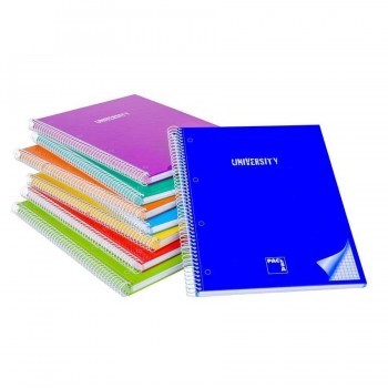 CUADERNO MICROP UNIVERSITY A4 80H 90G C/5 TAPA CARTON PACSA