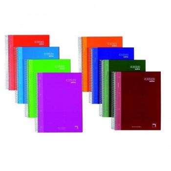 CUADERNO MICROP A4 120H 90G C/5 TAPA PP PREMIUM EXTRA  PACSA