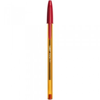 Bolígrafo tinta aceite punta 0,8mm rojo Bic Cristal Fine