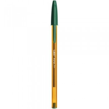 Bolígrafo tinta aceite punta 0,8mm verde Bic Cristal Fine
