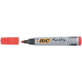Marcador permanente punta redonda 1,7 mm. rojo Marking 2000 Bic