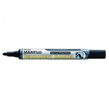 ROTULADOR PERMANENTE NLF50 MAXIFLO NEGRO PTA.CONICA 4,5MM PENTEL