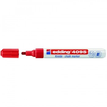 Marcador vidrio punta redonda 2-3 mm. Edding 4095 ROJO