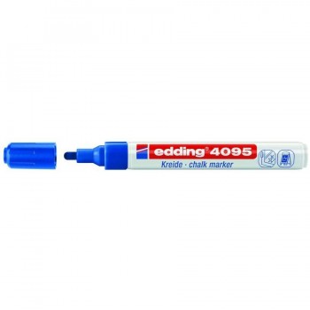 Marcador vidrio punta redonda 2-3 mm. Edding 4095 AZUL