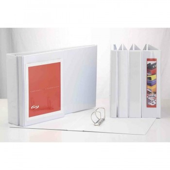 CARPETA PERSONALIZABLE A4 2 ANILLAS 16MM BLANCO PARDO