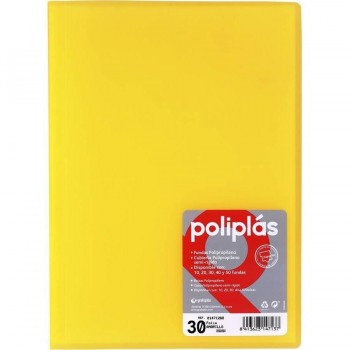 CARPETA FUNDAS POLIPLAS TRANSL. FOLIO 30 FUNDAS COLOERS SURTIDOS GRAFOPLAS