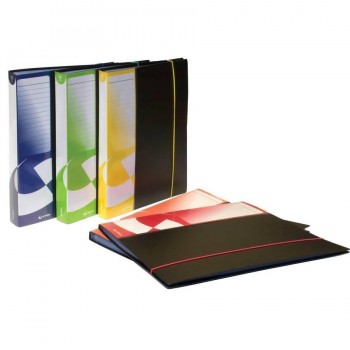 CARPETA FUNDAS 100F FOLIO PP RIGIDO LOMO PERSONALIZABLE Y GOMA AZ POLIURO GRAFOPLAS