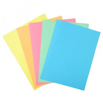 SUBCARPETA 1 SOLAPA A4 160GR 5 COLORES PASTEL SURTIDOS CJ.100U. SUPER 160 EXACOMPTA