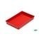Bandeja multiuso color rojo cónica apilable 230x145x30 mm Faibo