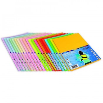PAPEL COLORES A4 80G 100H LAVANDA PAPERLINE