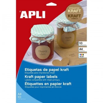 ETIQUETAS KRAFT A4 210,0X297,0 10HJ APLI