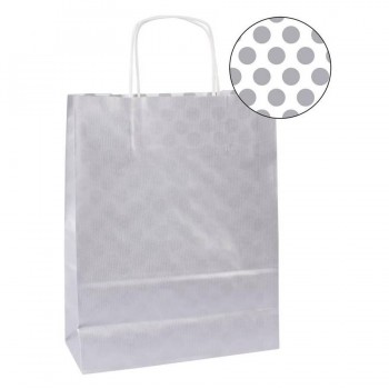 BOLSA KRAFT PLATA 32X16X39 50U APLI