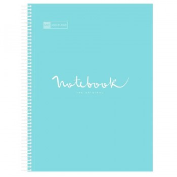 CUADERNO MICROP A4 120H 90G C/5 PP NOTEBOOK 5 EMOTIONS AZUL CIELO MIQUELRIUS