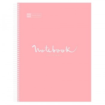 CUADERNO MICROP A4 120H 90G C/5 PP NOTEBOOK 5 EMOTIONS ROSA MIQUELRIUS