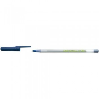 Bolígrafo tinta aceite punta 1 mm. Azul Bic Ecolutions Round Stic