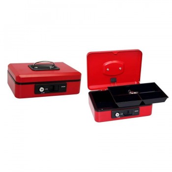 CAJA CAUDALES APERTERTURA AUTOMÁTICA GRANDE ROJA POESSA